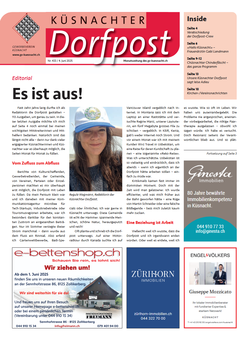 dorfpost gewerbeverein kuesnacht